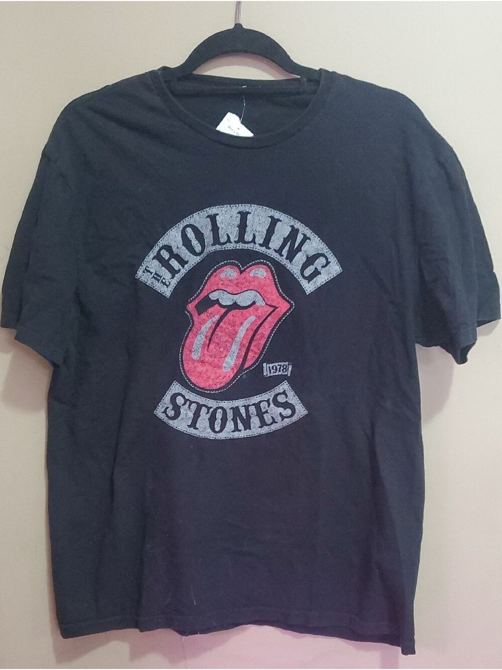 Womans Rolling Stone Tshirt With Tonque Size Large